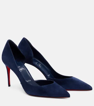 Christian Louboutin Iriza 85 Suede Pumps