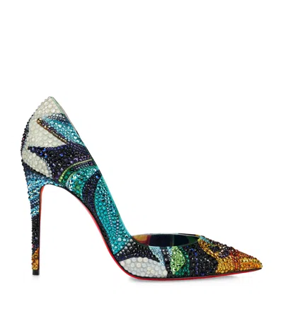 Christian Louboutin Iriza Floral Strass Pumps 100
