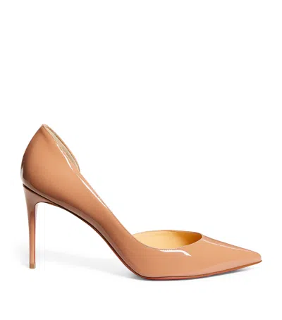 Christian Louboutin Iriza Patent Leather Pumps 85 In Nude