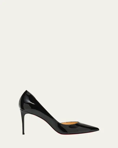 Christian Louboutin Iriza Patent Leather Red Sole Pumps In Black