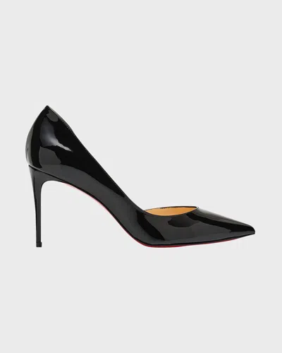 Christian Louboutin Iriza Patent Leather Red Sole Pumps In Black