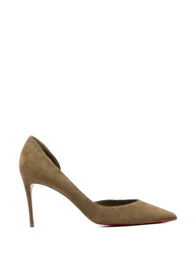 Pre-owned Christian Louboutin Iriza Pointed-toe Pumps In Brown