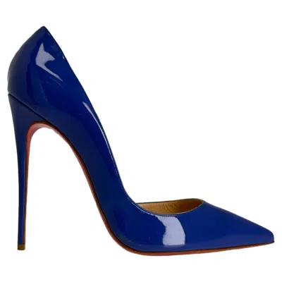 Christian Louboutin Iriza Pumps In Blue Patent Calf Leather