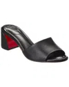 Christian Louboutin Womens Black Jane 55 Leather Heeled Mules In Black