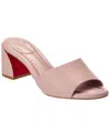 Christian Louboutin Jane 55 Leather Mules In Pink