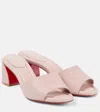 Christian Louboutin Jane 55 Leather Mules In Pink