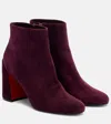 Christian Louboutin Jane 85 Suede Ankle Boots In Multi
