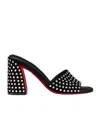 Christian Louboutin Jane Crystal Embellished Slide Sandal In Black