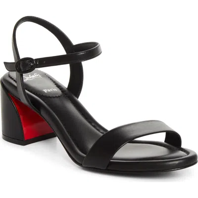 Christian Louboutin Jane Block Heel Sandal In Black