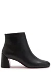 Christian Louboutin Jane Booty 55 Leather Ankle Boots In Black