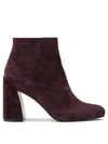 Christian Louboutin Jane Booty Ankle Boots Red