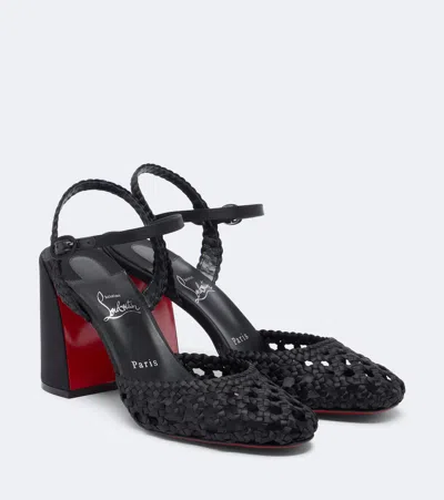 CHRISTIAN LOUBOUTIN JANE CRÊPE SATIN PUMPS