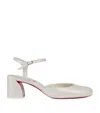 Christian Louboutin Jane Leather Pumps 55 In White