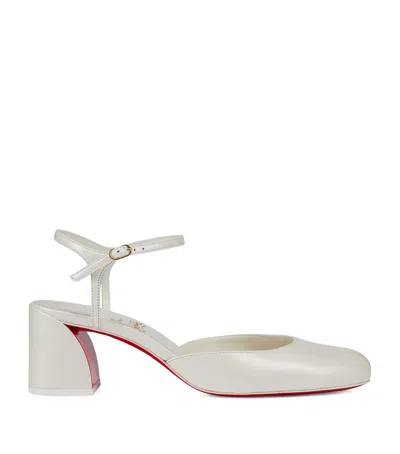 Christian Louboutin Jane Leather Pumps 55 In White