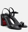 Christian Louboutin Miss Jane Nappa Leather Heeled Sandals 85 In Black