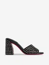 Christian Louboutin Jane Crystal Embellished Slide Sandal In Black