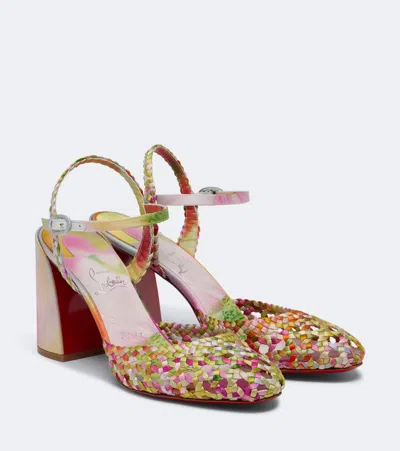 Christian Louboutin Jane Nandina Crêpe Satin Pumps In Multicoloured