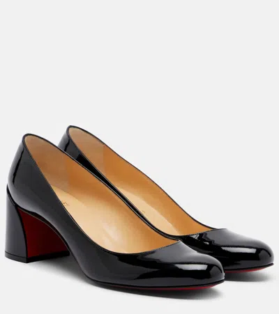 Christian Louboutin Miss Sab Block Heel Round Toe Pumps In Animal Print
