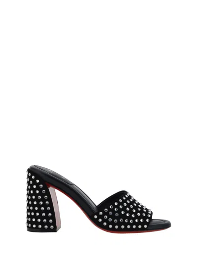 Christian Louboutin Jane Strass Sandals In Black