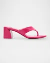 Christian Louboutin Jane Tonga Leather Red Sole Slide Sandals