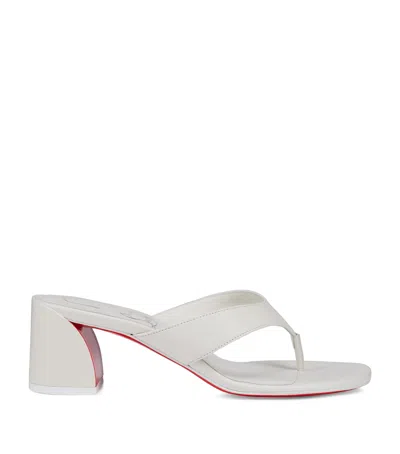 CHRISTIAN LOUBOUTIN JANETONGA LEATHER HEELED SANDALS 55