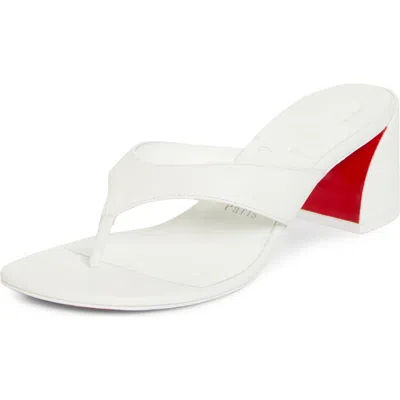 Christian Louboutin Janetonga Thong Sandal In White
