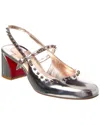 Christian Louboutin Janispikes 55 Sandals In Rose-pink Leather