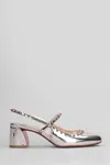 Christian Louboutin Janispikes 55 Sandals In Rose-pink Leather In Rose-pink
