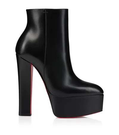Christian Louboutin Jenna Bootie 150 Leather Boots In Black