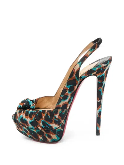 Pre-owned Christian Louboutin Jenny Heeled Pumps In Neutrals