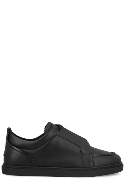 Christian Louboutin Jimmy Calfskin Sneaker In Black