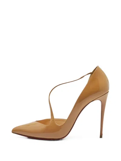 Pre-owned Christian Louboutin Jumping D'orsay Pumps In Neutral