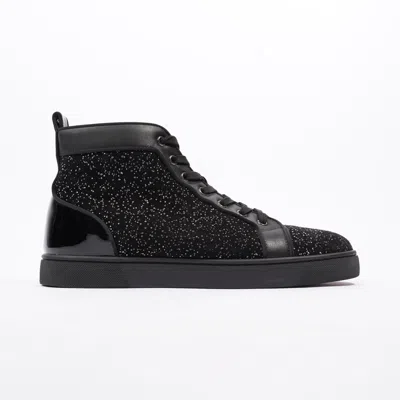 Christian Louboutin Junior High Top Leather In Black
