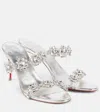 Christian Louboutin Just Jewel Crystal Embellished Stiletto Sandal In Silver