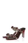 Christian Louboutin Just Jewel Crystal Embellished Stiletto Sandal In Multi