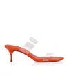 Christian Louboutin Just Nothing Leather Heeled Sandals 55 In Red