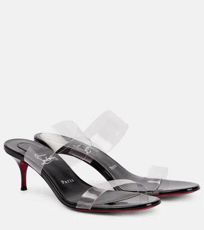CHRISTIAN LOUBOUTIN JUST NOTHING 55 PVC SANDALS