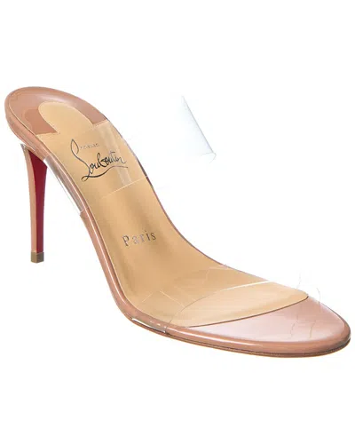 Christian Louboutin Just Nothing 85 Patent Sandal In Transparent