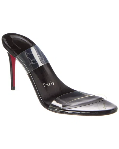 CHRISTIAN LOUBOUTIN CHRISTIAN LOUBOUTIN JUST NOTHING 85 VINYL & LEATHER SANDAL