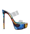 Christian Louboutin Just Nothing Floral Silk Sandals 150