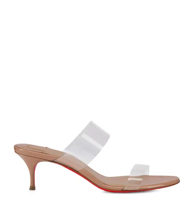 CHRISTIAN LOUBOUTIN JUST NOTHING LEATHER HEELED SANDALS 55