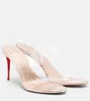 Christian Louboutin Just Nothing 85mm Patent Pvc Sandals In White