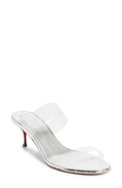 Christian Louboutin Just Nothing Sandal In Silver