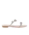 Christian Louboutin Just Queenie Flat Slippers In Multicolor
