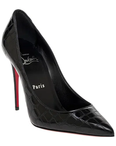 Christian Louboutin Kate 100 Leather Pump In Black