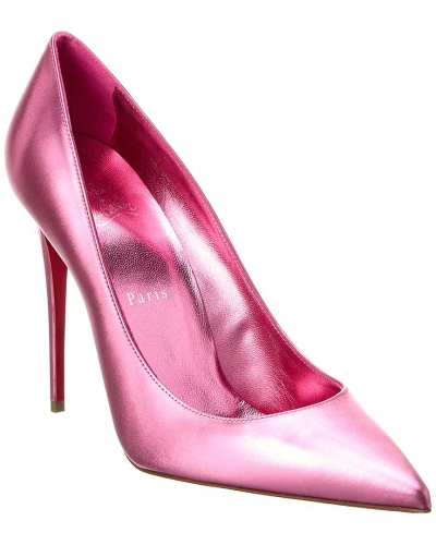 Christian Louboutin Kate 100 Leather Pump In Pink