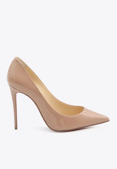 CHRISTIAN LOUBOUTIN KATE 100 PATENT LEATHER PUMPS