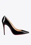 Christian Louboutin Iriza Patent Open-side Red Sole Pump In Black