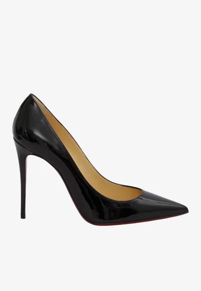 Christian Louboutin Kate 100 Patent Leather Pumps In Black