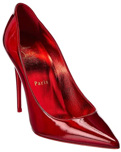 Christian Louboutin Kate 100 Patent Pump In Red